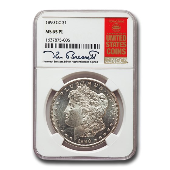1890-CC Morgan Dollar MS-65 PL NGC 1890-CC Morgan Dollar MS-65 PL NGC